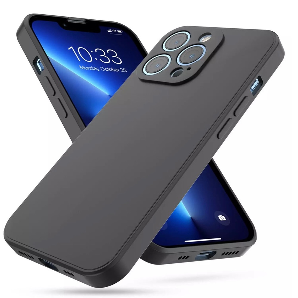 3 Packs Shockproof iPhone Silicone Case (Black, Light Green, Navy Blue)